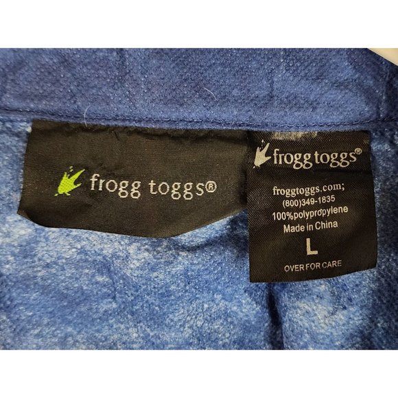 Frogg Togg Jacket Mens Large Blue Casual Lightweight Hooded Outerwear Rain Coat - Picture 4 of 11